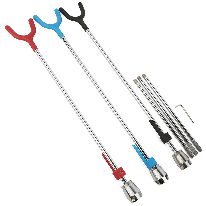 Soporte de arco recurvo ajustable, desmontable, portátil, para tiro con arco, entrenamiento, caza, 1 ud. - imagen 2