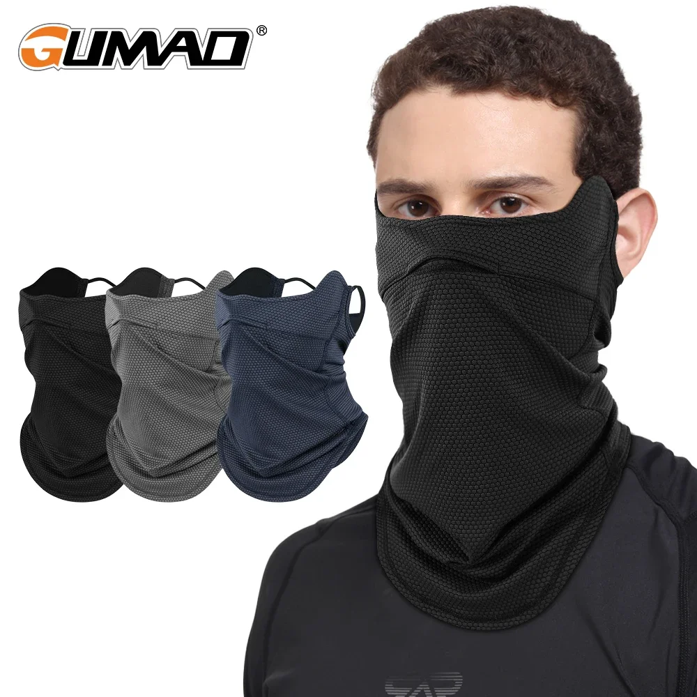 Mascarillas deportivas a prueba de viento, protección solar, cubierta facial de secado rápido, bufanda facial transpirable y fresca para ciclismo, Bandana