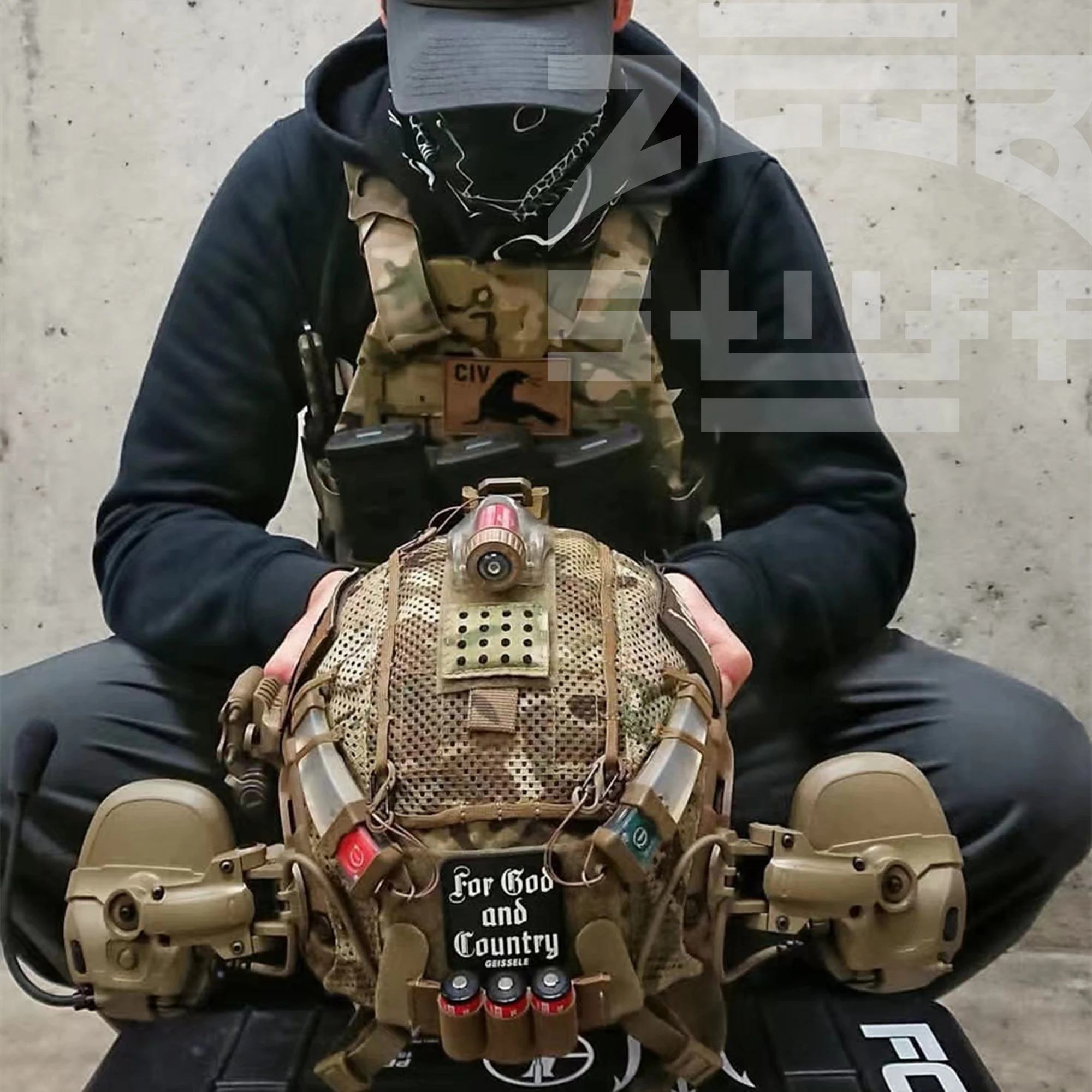 Parche táctico que brilla en la oscuridad para God And Country - imagen 3