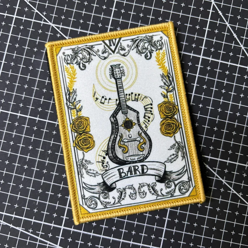 Parche táctico velcro emblema moral de cartas para mochila militar