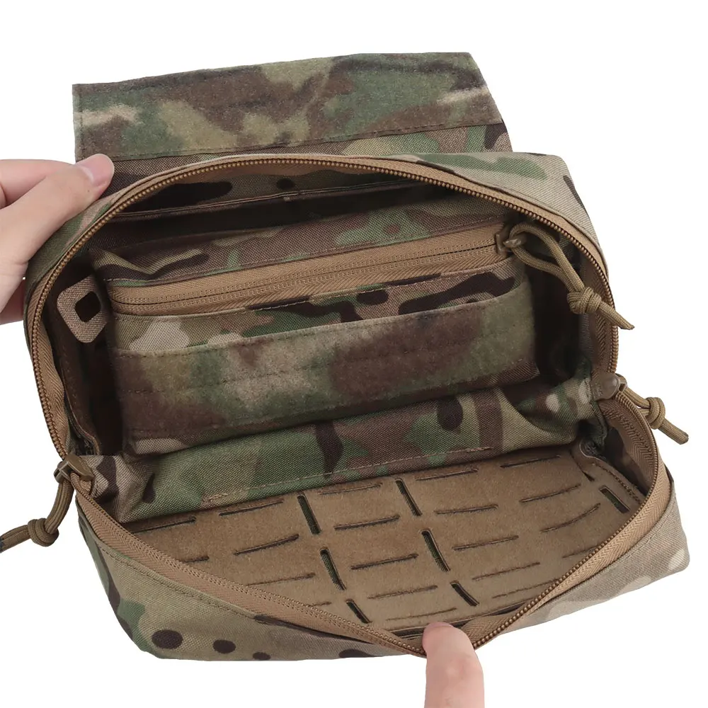 Portador de placa táctico Airsoft, bolsa colgante, chaleco de caza, bolsas colgantes abdominales, equipo de aparejo de pecho con bolsa de caramelo, KZ V5 MK3 - imagen 5