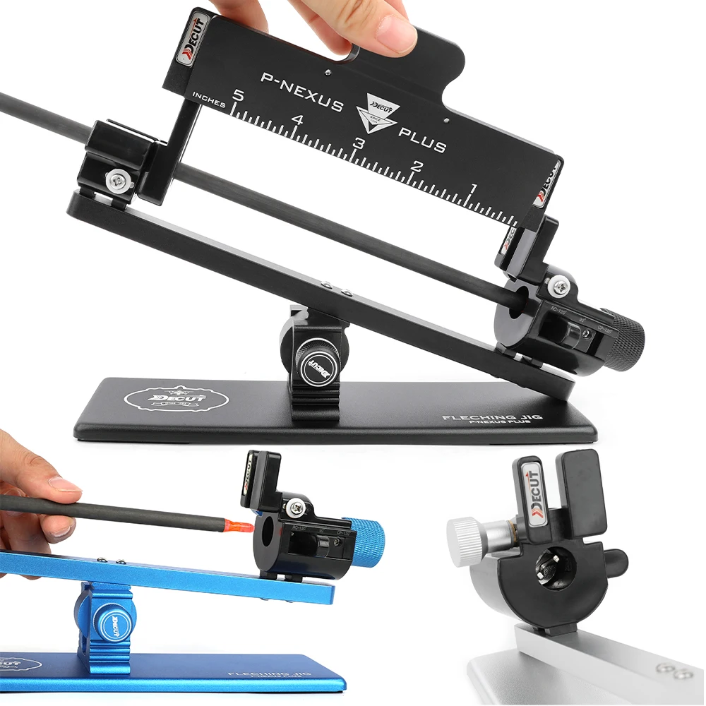 Plantilla de flecha de aluminio, dispositivo de unión de paleta de flecha, arco ajustable multiángulo, palo de tiro, pluma de flecha, herramienta de bricolaje - imagen 2