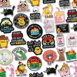 10 unids/lote pato de dibujos animados coser en parches bordados para ropa no tocar parches para planchar para ropa insignias adhesivas de gato Rana