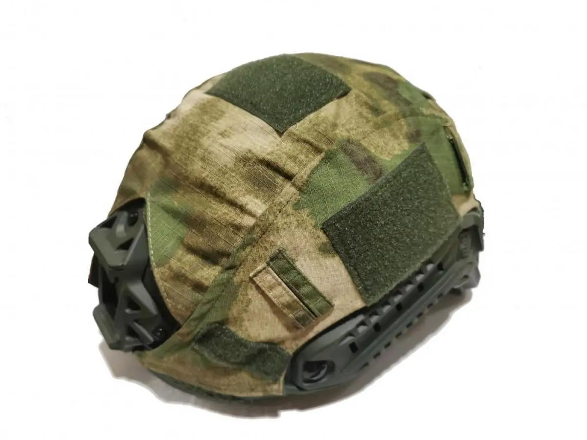 Ruso EMR A-tacs FG Ruins camuflaje casco cubierta tela IRR Anti-IR para casco táctico rápido - imagen 5