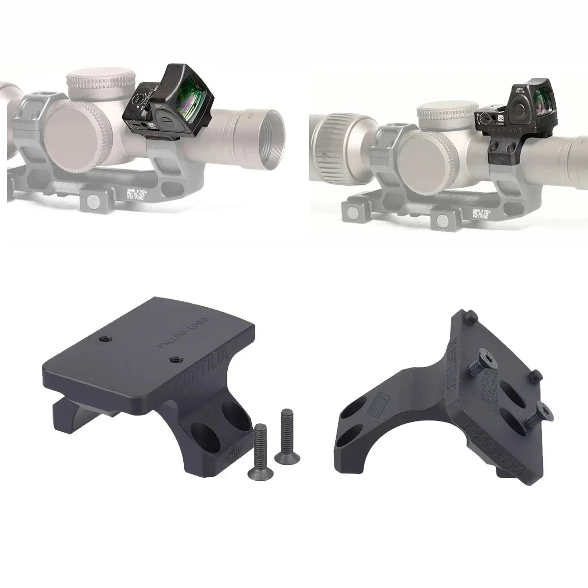 ROF-45 ROF-90 RM soporte elevador de mira de punto rojo para AR15 GEISSELE SUPER PRECISION 25,4/30mm anillos M4 M16 soporte para mira telescópica - imagen 4