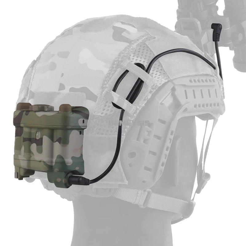 Casco Airsoft NVG, caja de batería, modelo de cascos tácticos de Paintball AN/PVS-31, caja de batería, modelo simulado, sin función, accesorios decorativos - imagen 3