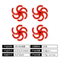 4pcs red