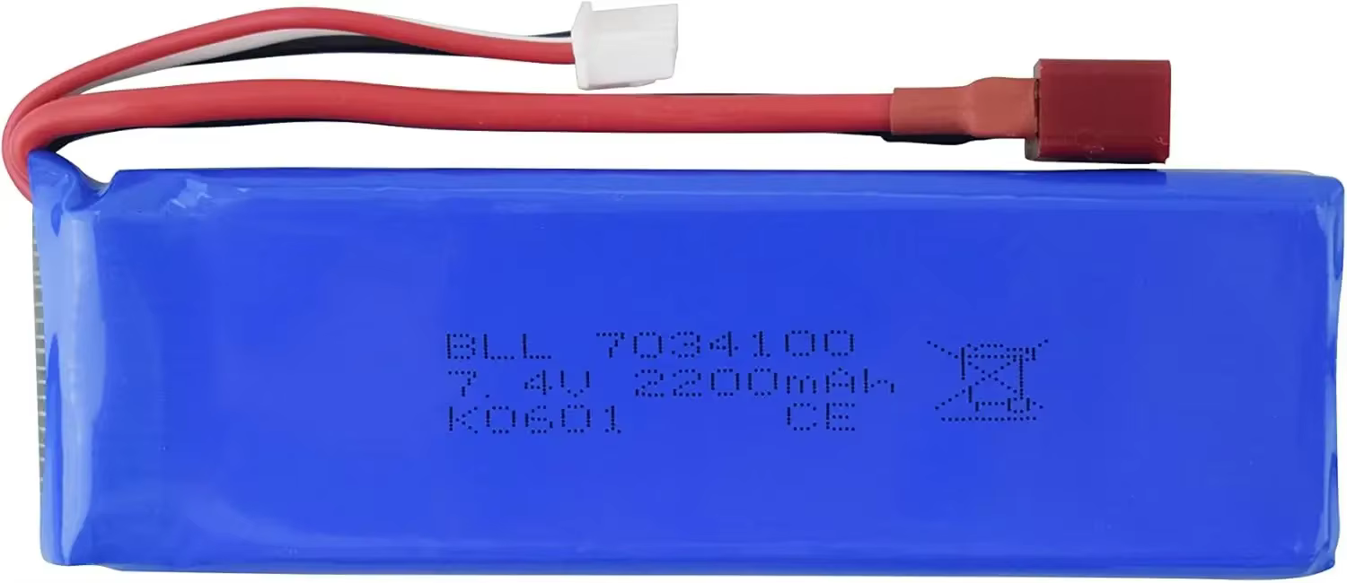 Batería LiPo recargable con conector tipo T para coche y dron RC