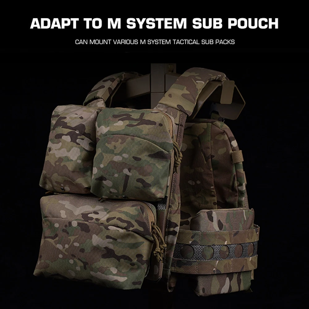 Bolso multifuncional de uso General estilo Ferro, bolsa con solapa frontal de 6x9 pulgadas, bolsa MOLLE para Panel trasero, chaleco portador de placa FCPC V5 - imagen 5