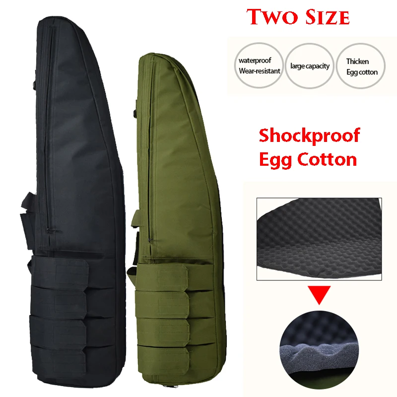 Bolsas de caza tácticas de 70cm / 98cm / 118cm, funda para Rifle de francotirador de tiro Airsoft, mochila de hombro para llevar pistola