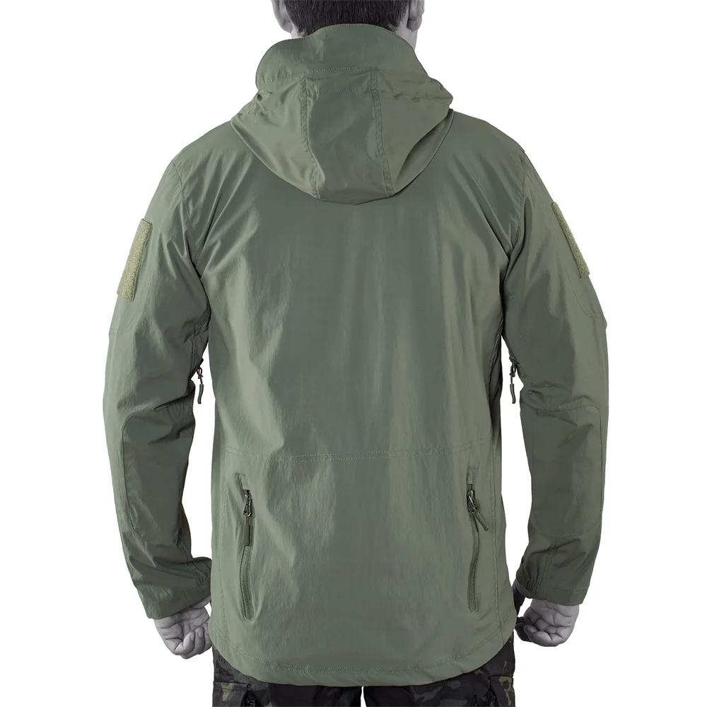 Chaqueta táctica de nailon Softshell para hombre, abrigo de campo de combate fino del ejército de ee. Uu., de alta calidad, para senderismo, escalada, uniforme militar, 2024 - imagen 5