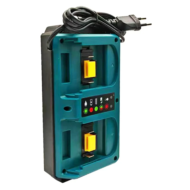 Herramienta eléctrica para batería de iones de litio Makita de 18V, repuesto de cargador doble DC18RD, enchufe UE/EE. UU./REINO UNIDO/AU - imagen 2