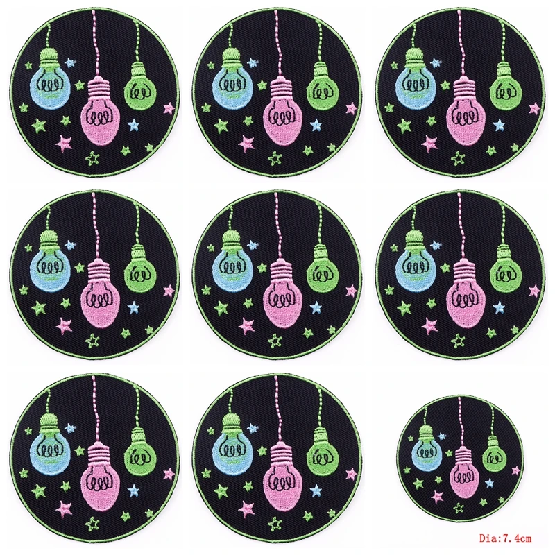 Parches Hippie para ropa, pegatinas, parche Sexy, chaqueta, rayas, bordado, insignias DIY en mochila, 10 unidades por lote - imagen 3