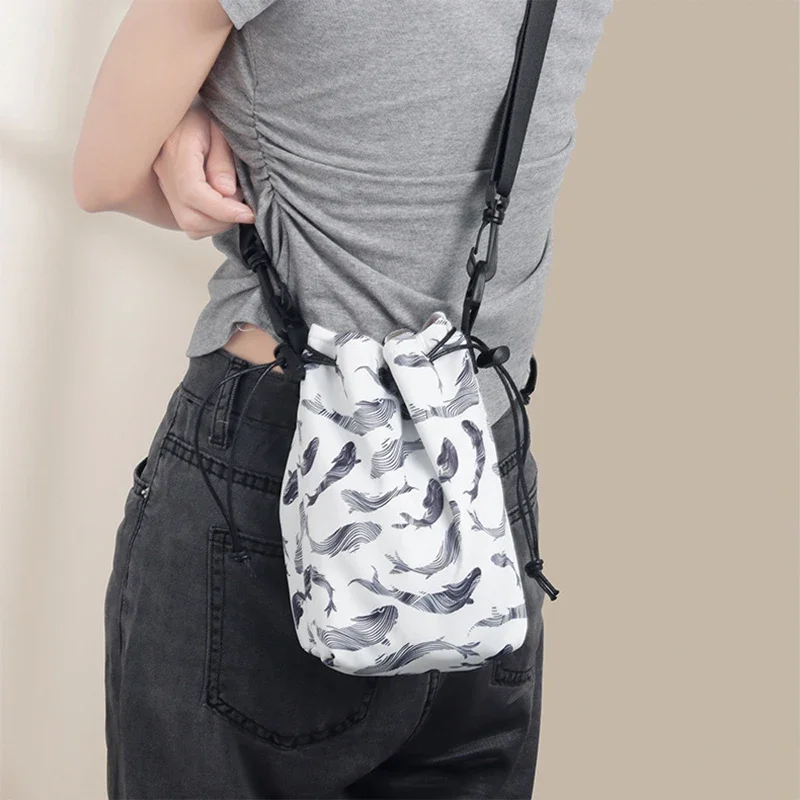 Carcasa Universal para cámara instantánea, bolsa con cordón, funda portátil impermeable de PU, estuche de almacenamiento para Instax Mini 12/11/9/8/90/EVO/Liplay - imagen 4