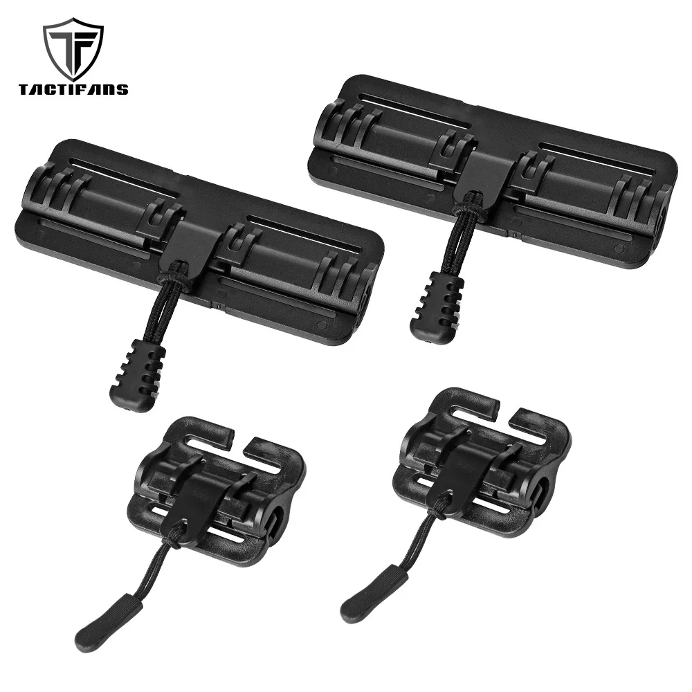 Hebilla de liberación rápida, conector abierto rápido, chaleco táctico, Cummerbund, adaptador de correas de hombro, accesorios de Paintball Airsoft, 1 par - imagen 2