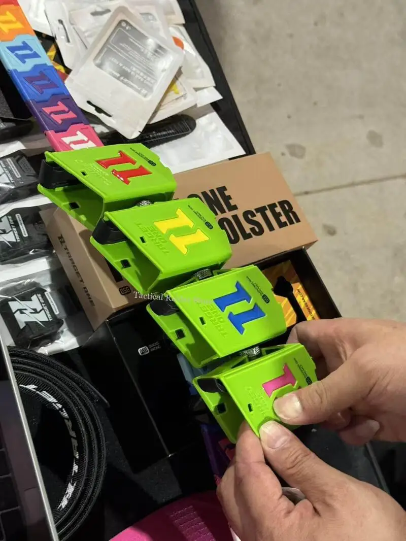 T1 funda táctica de cuero para tiro rápido doble mano - imagen 4