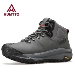 HUMTTO botas senderismo impermeables hombre mujer cuero
