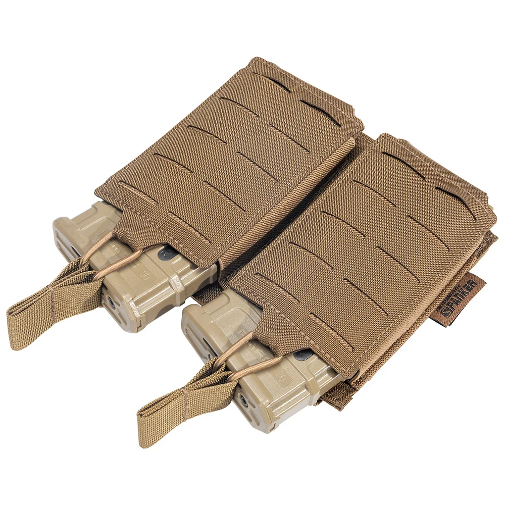 Bolsa táctica doble para revistas, bolsa Molle Mag para M4 M14 M16 AR15 G36, bolsas para revistas, herramienta de caza al aire libre, soporte Mag - imagen 5