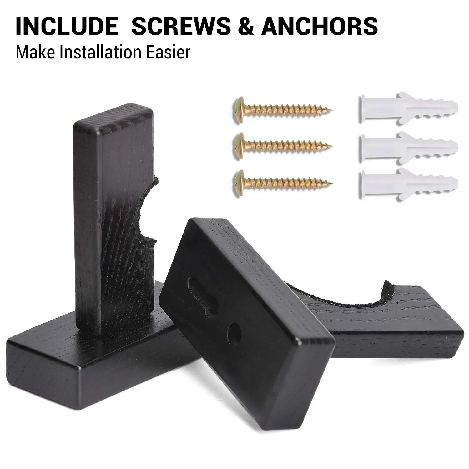 Soporte de vitrina para bate de béisbol, soporte de pared para bate de béisbol, estante Horizontal, soporte de exhibición para bate de béisbol, 2 uds. - imagen 3