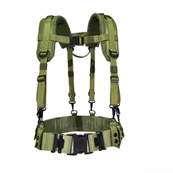 Arnés de pecho táctico tipo H de liberación rápida con correas dobles para los hombros y correa en Y para un alivio de presión de carga mejorado Co