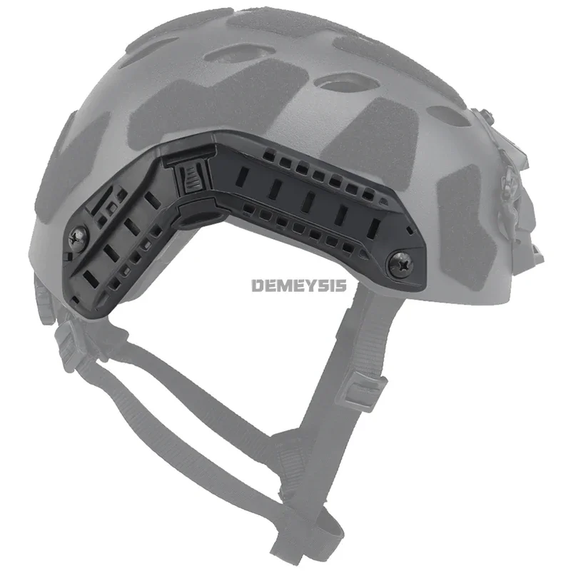 Rieles de guía lateral para casco táctico, Kit de rieles para caza al aire libre, combate, Paintball, corte alto, SF rápido - imagen 3