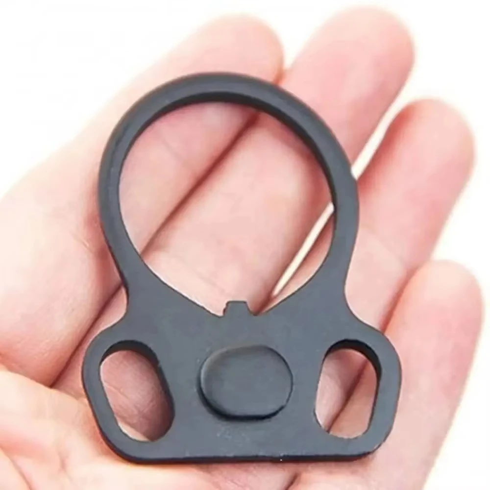 Placa de eslinga, anillo doble, anillo de soporte ajustable, adaptador de eslinga, anillo de eslinga de acero, adaptador de eslinga para exteriores, senderismo, Camping, Mountaineeri - imagen 4