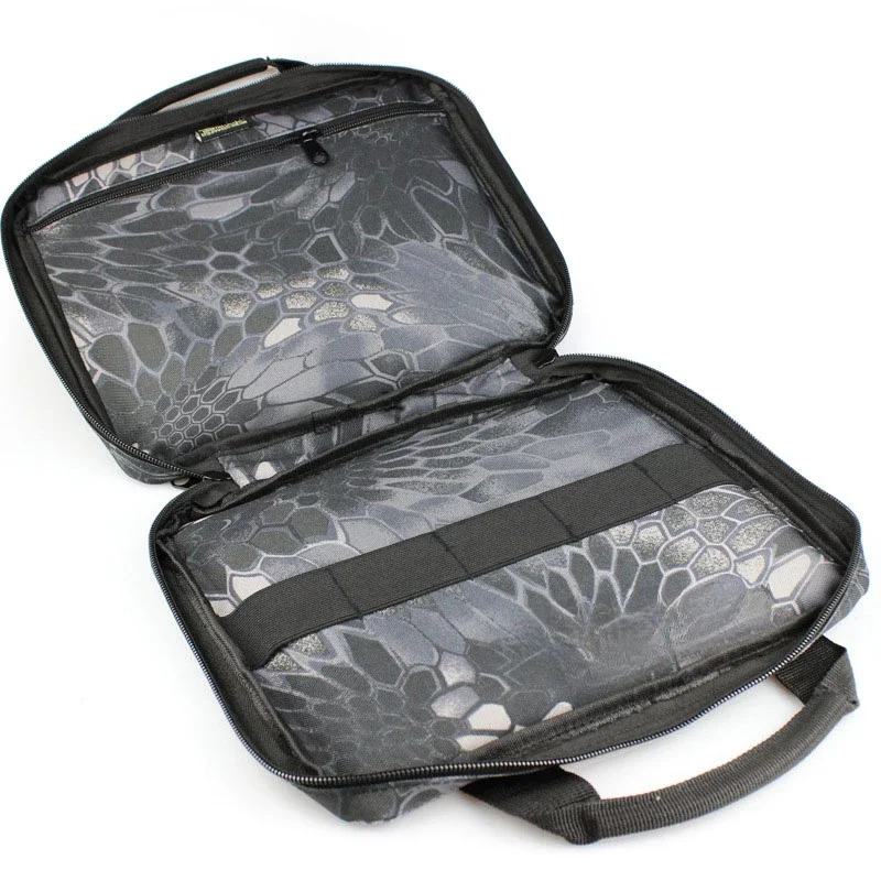 Bolsa de transporte de pistola táctica, funda de pistola portátil acolchada de nailon, duradera, 12" - imagen 4