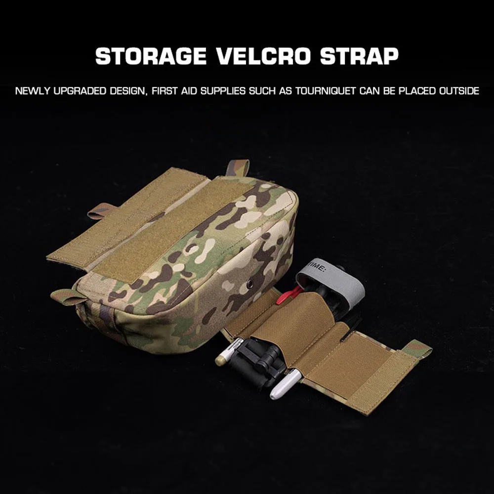 Bolsa de suspensión táctica de doble uso, chaleco de combate de caza, portador de placa, paquete colgante Abdominal, Paintball, Airsoft, bolsa de cintura de almacenamiento - imagen 5