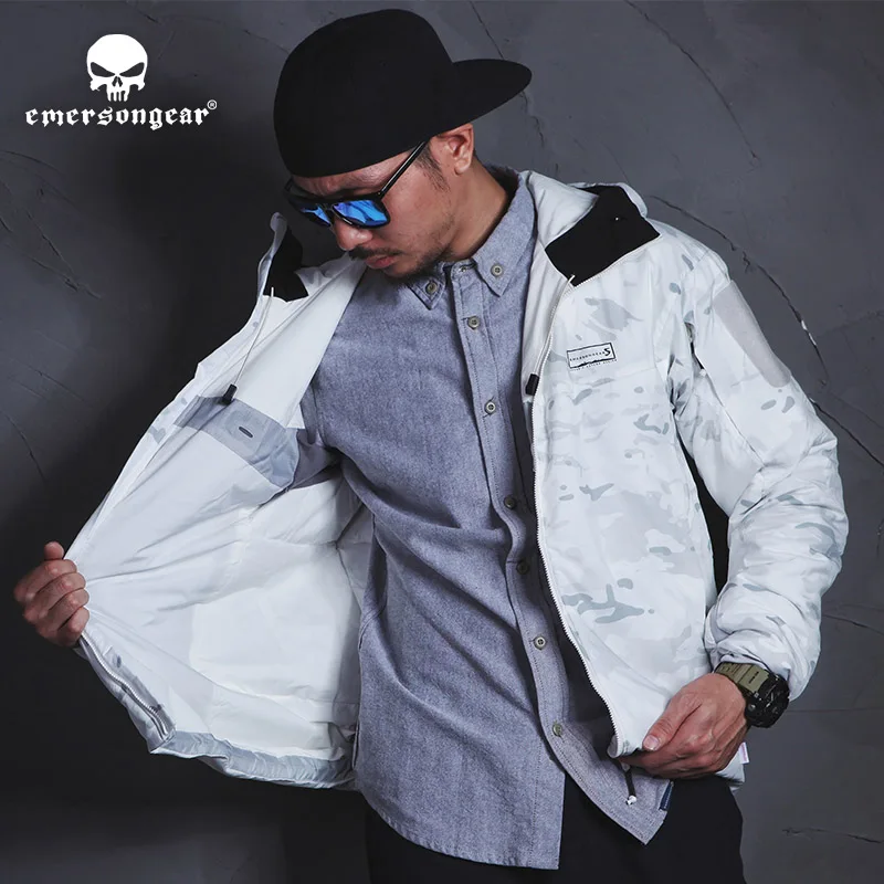 EmersongearS táctico QUANTUM 40D LT Cold WX chaqueta cálida con capucha caza al aire libre abrigo Casual deportes urbanos EMS6811 MCAP