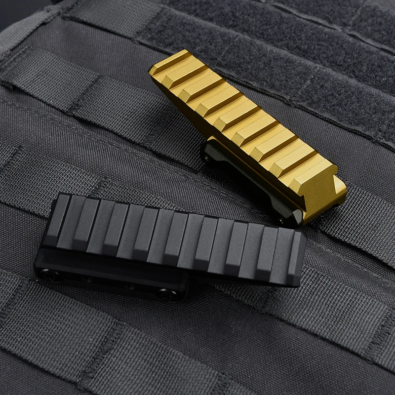 8 ranuras WADSN táctico 20mm picatinny Rail Scope montaje vista soporte de elevación de altura Horizontal Metal CNC Airsoft equipo de caza