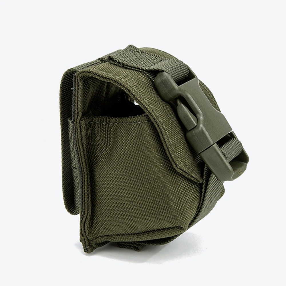 Bolsa táctica para granada Molle, bolsa para granada de un solo frag, bolsa de herramientas EDC de nailon, equipo de combate para Paintball Airsoft - imagen 3