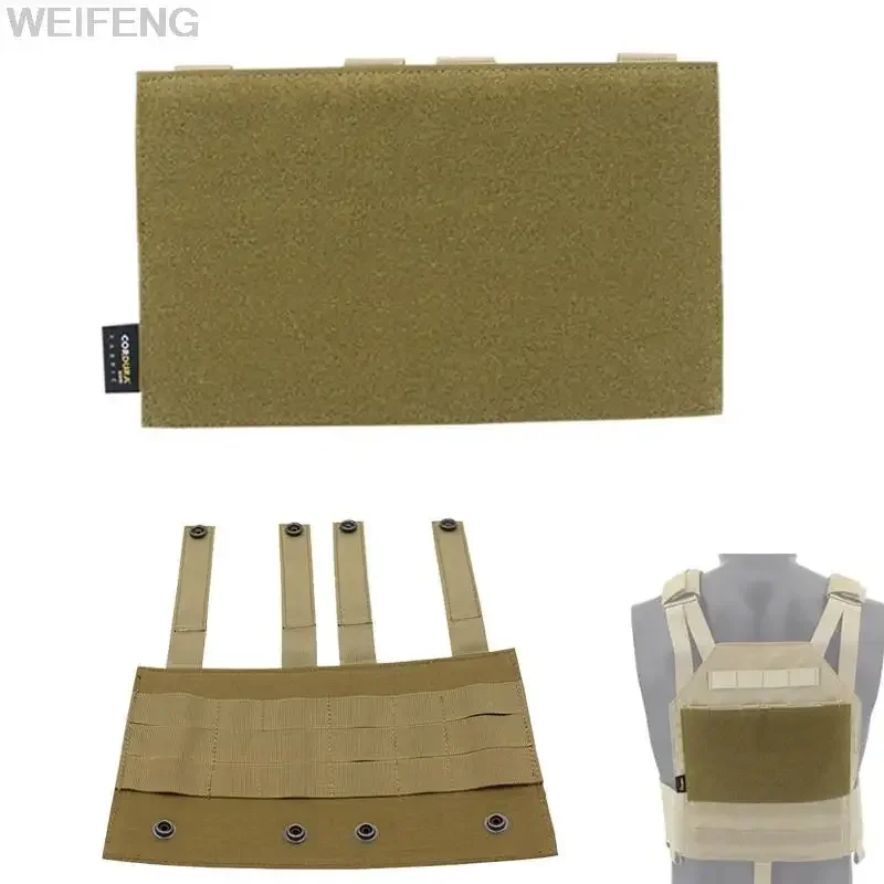 Parche de chaleco táctico, Panel adaptador Molle, convertidor de gancho y bucle de nailon para parches de identificación, bolsa de herramientas EDC, chaleco, accesorios para mochila