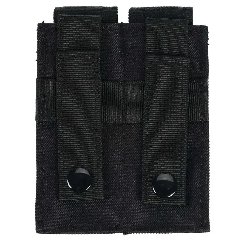 Bolsa táctica para revistas de pistola, accesorio de 9mm, doble cinturón Molle, bolsa Mag Dual, soporte para linterna, paquete de accesorios de caza - imagen 5