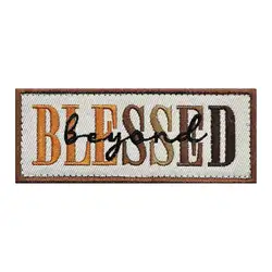 Bendita más allá de la fe cristiana parche de inspiración gancho táctico y bucle parche divertido moral Velcros parches para sombrero, mochila