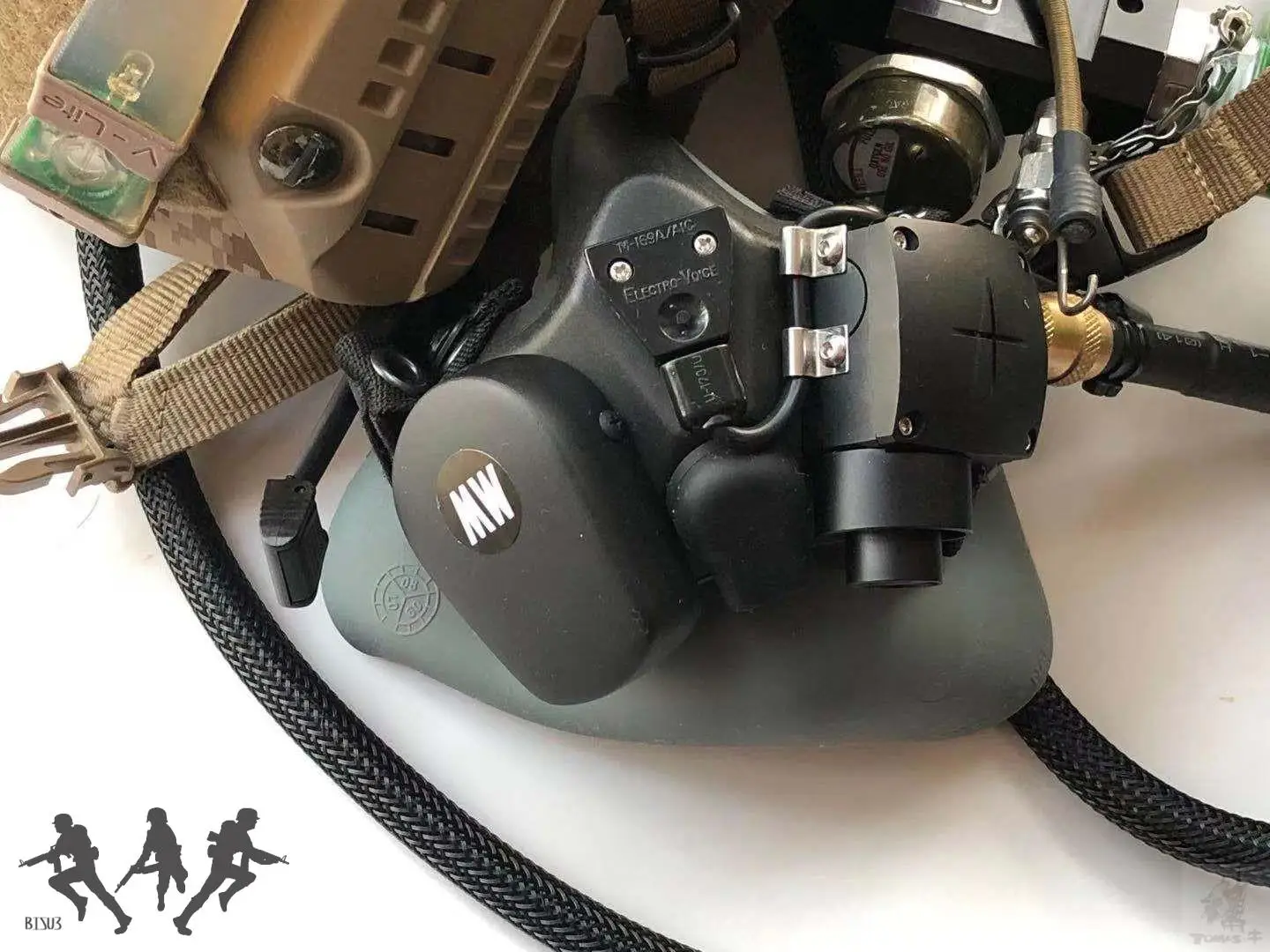 Máscara simulada de respiración de paracaídas fantasma táctico, HALO DEVGRU OPS, modelo de caza, militar, Paintball COS, componente de fijación - imagen 3