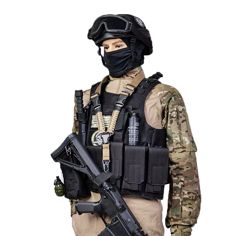 Eslinga rifle nailon – Correa hombro ajustable Airsoft y caza - imagen 5