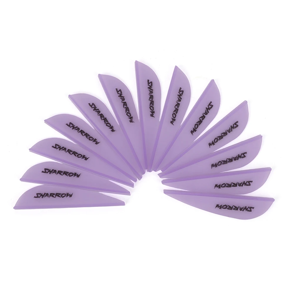 50 Uds pluma de flecha 2/3/4 pulgadas paletas de flecha de goma transparente tiro con arco Fletching arco flecha tiro caza - imagen 5