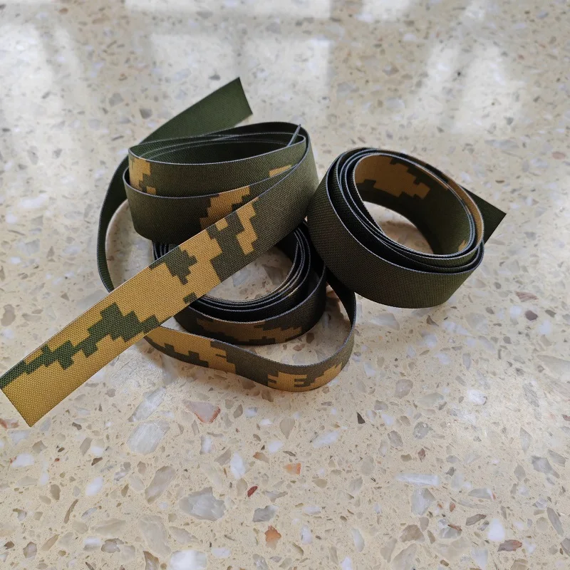 Cinta tejida compuesta de camuflaje de flor amarilla de 2,5 cm 1,4 metros/tira - imagen 2