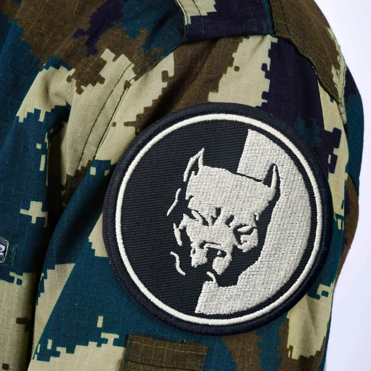 Parches bordados con insignia de moral divertida de perro "Pitbul", para ropa, brazalete militar táctico, pegatinas para mochila con gancho y bucle