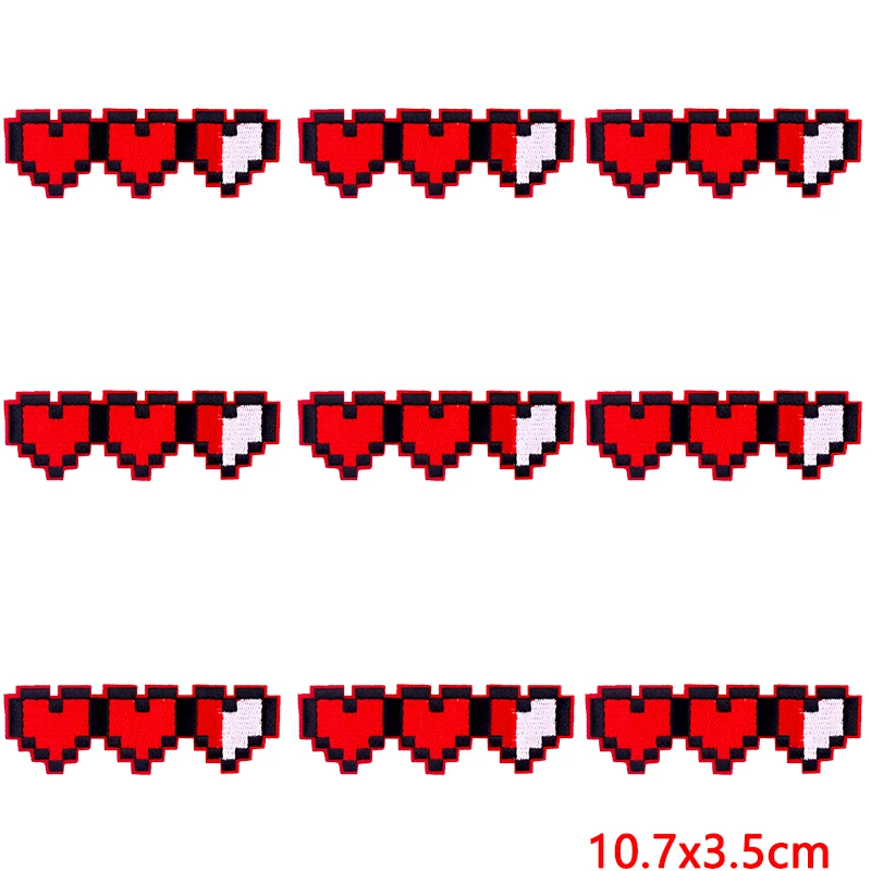 Parches bordados de Anime para ropa, Parche de Animal de dibujos animados, parches para planchar en la ropa, insignias divertidas DIY en la mochila, 10 piezas por lote - imagen 2