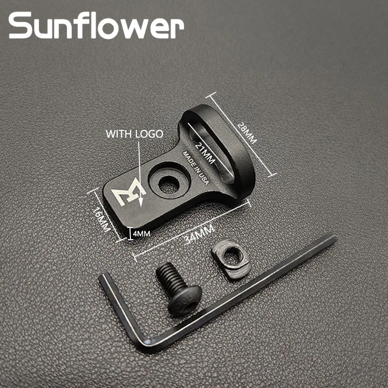 Correa de hombro táctica CQD, eslinga rápida, montaje de eslinga CQB, adaptador de montaje de eslinga QD frontal, accesorio para pistola de caza MLOK, A-1 BCM, montaje QD - imagen 3