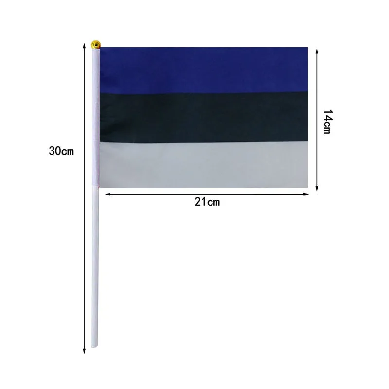 10 unids/lote banderas onduladas a mano de Estonia - imagen 2