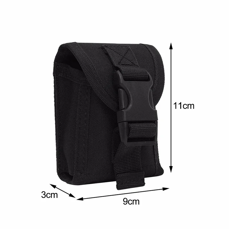 Bolsa de accesorios de cintura táctica para exteriores, cinturón, bolsa para teléfono, bolsa para artículos diversos, bolsa para dispositivos Molle, caza, senderismo, Camping, riñonera - imagen 3