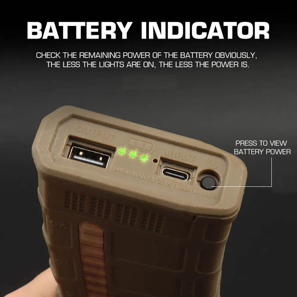 Herramientas para exteriores PMAC Magazine Mag Model Power Bank Caja de cargador de batería reemplazable Carcasa exterior (no incluye batería) - imagen 4