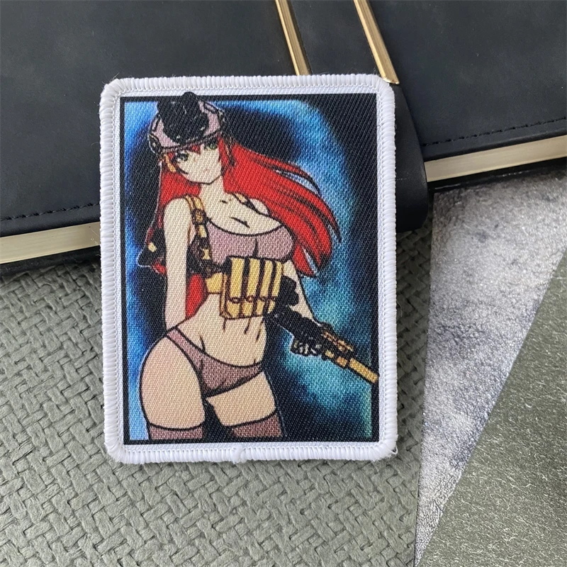 Parches de tela impresos tácticas moral V9 para chica especial, parche militar sublimado, brazalete con gancho y bucle, pegatina para mochila al aire libre - imagen 4