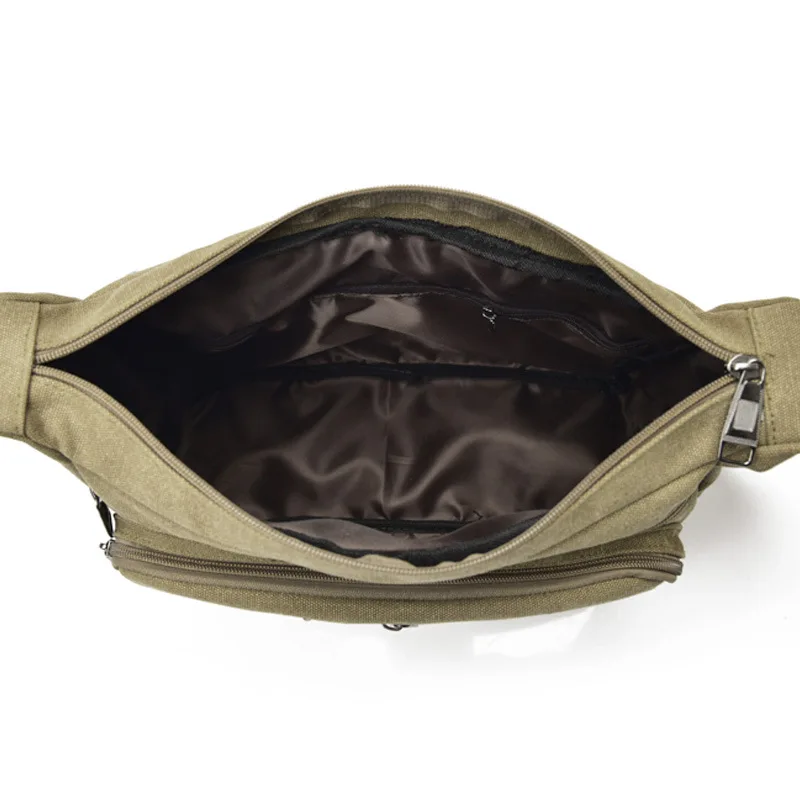 Lawaia-Bolso de hombro de lona para hombre, bandolera informal con múltiples compartimentos, de gran capacidad - imagen 5