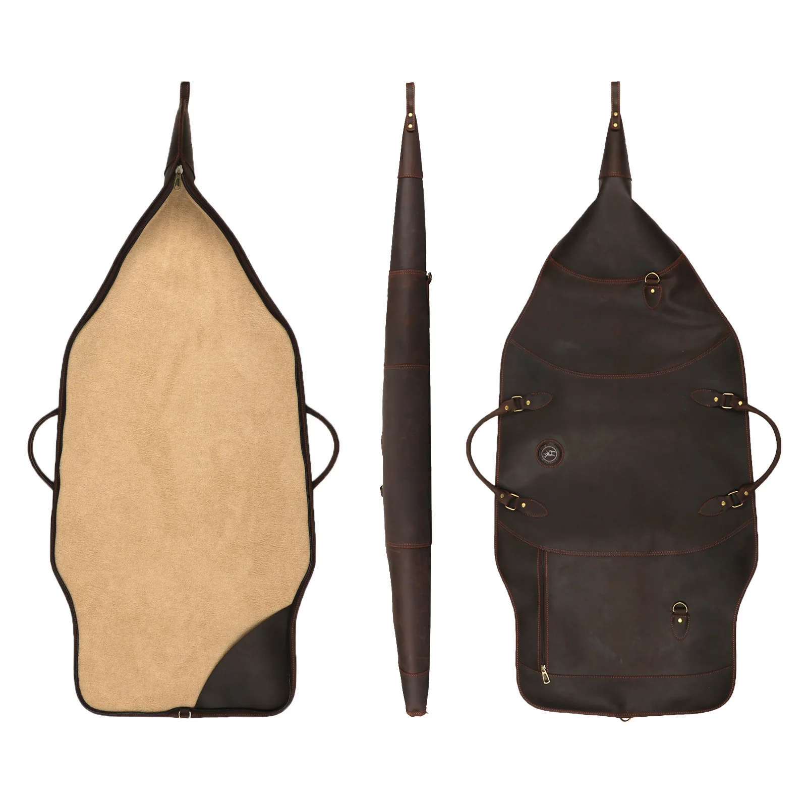 Tourbon Funda de Rifle de Cuero con Mira Óptica y Correa acolchada - imagen 3
