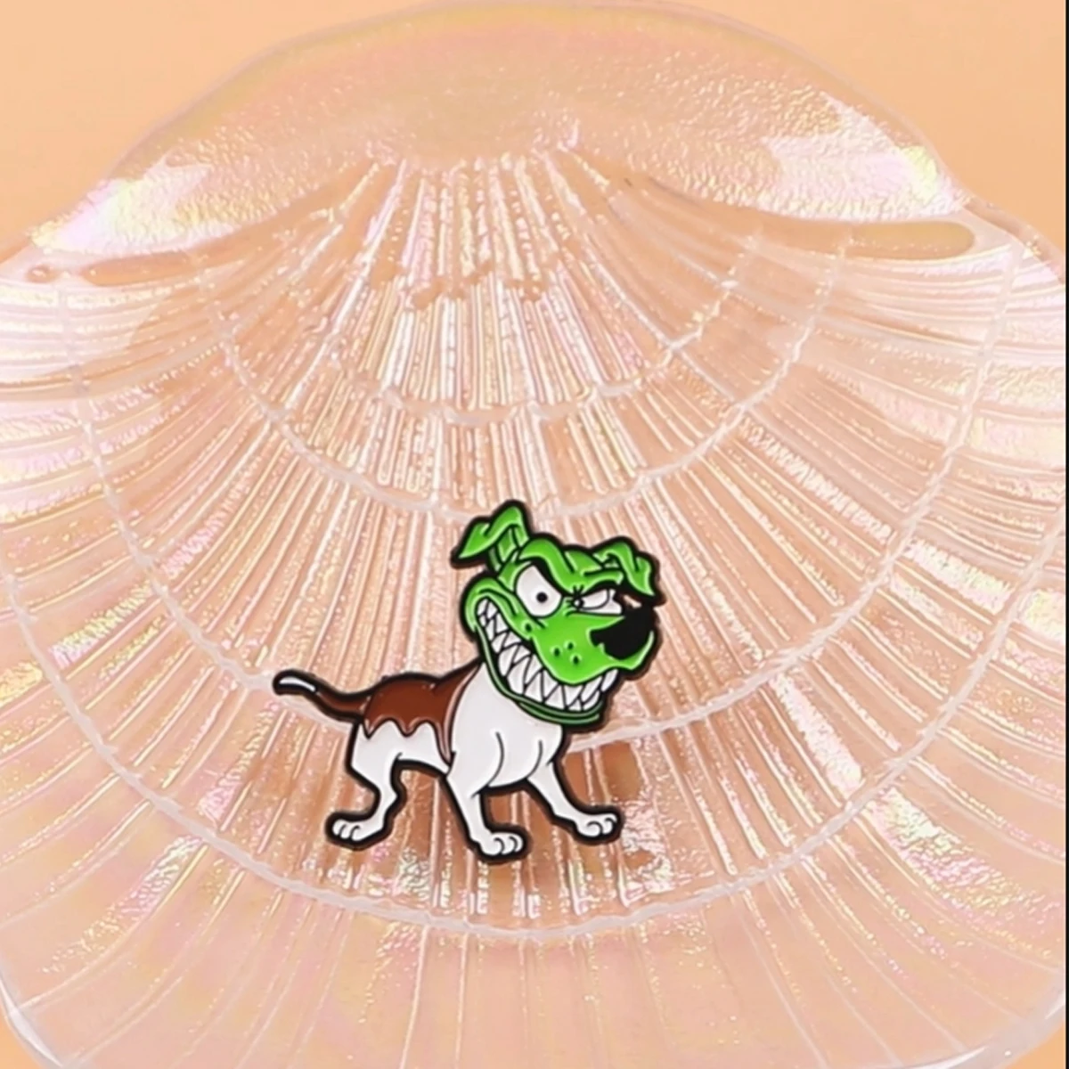 Pin de solapa táctico perro verde de metal para chaqueta y mochila