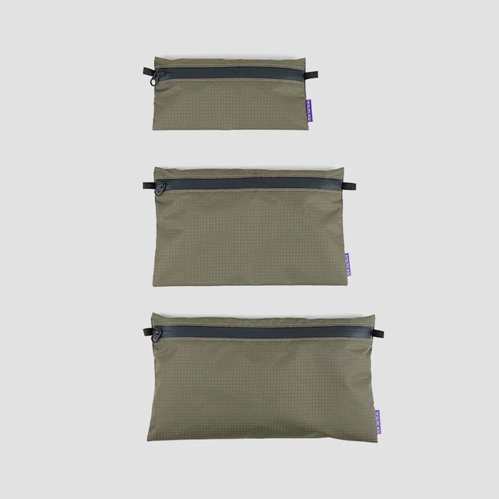 PEW TACTICAL Ourdoor Bolsa de almacenamiento portátil con cremallera, bolsa para artículos diversos con cremallera ligeramente impermeable