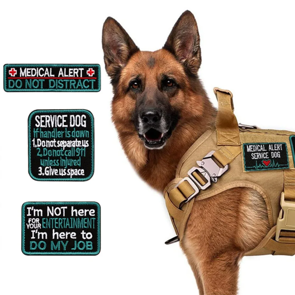 Chaleco táctico para perros con velcro y parche bordado adiestramiento - imagen 4